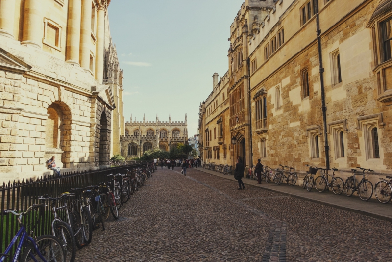 The streets of Oxford, England