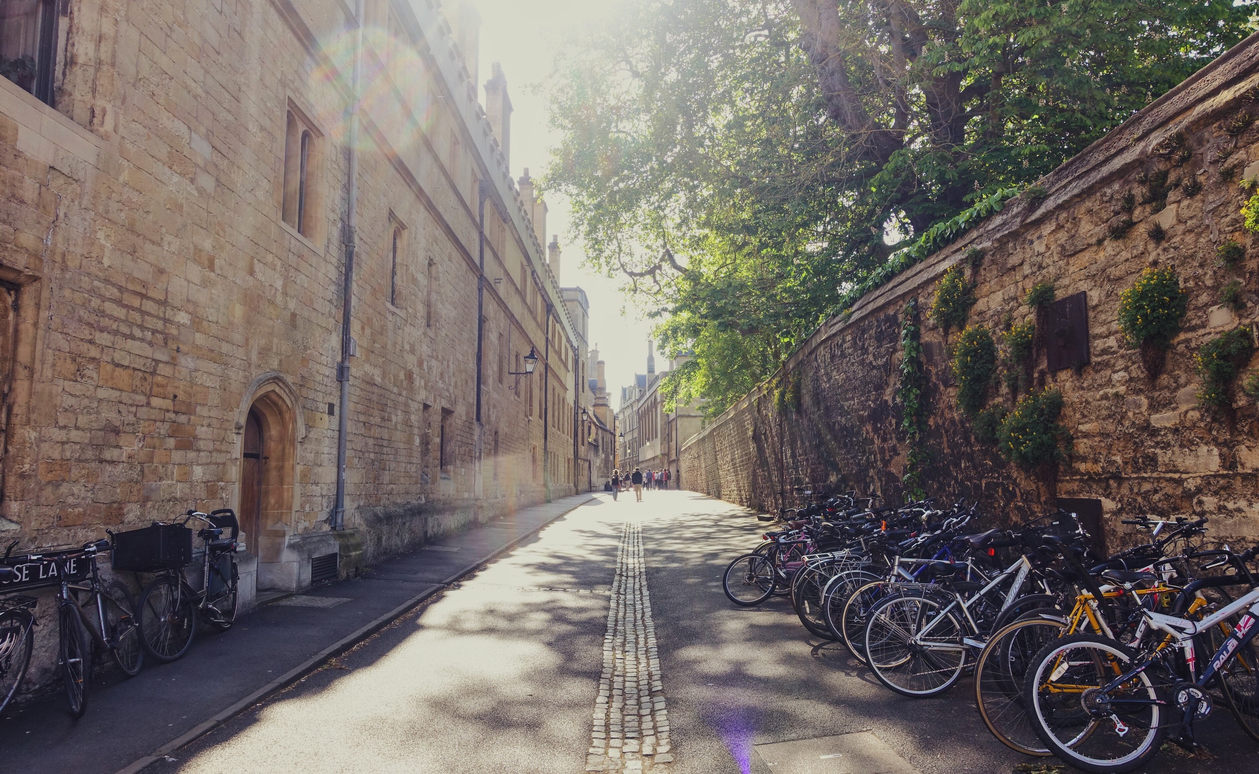 The streets of Oxford, England